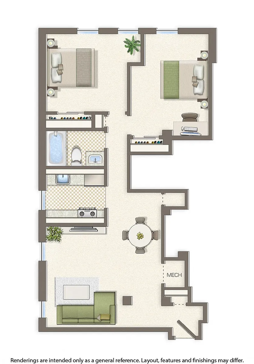 Floor plan Two Bedroom B