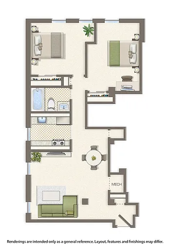 Floor plan Two Bedroom B