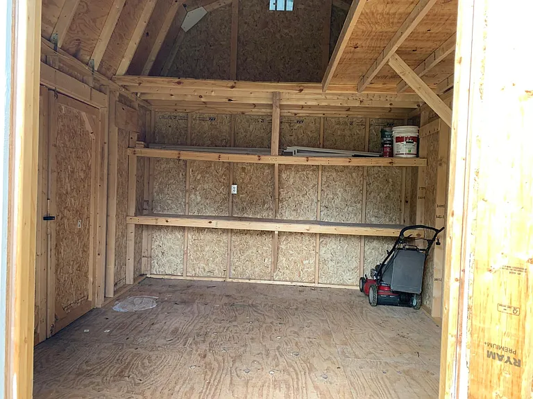 Storage barn interior