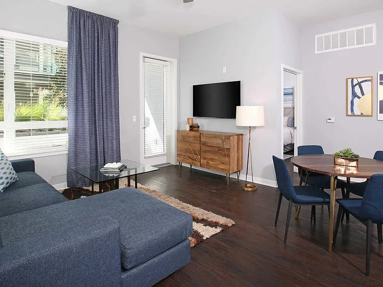 Living Room with Hard Surface Flooring