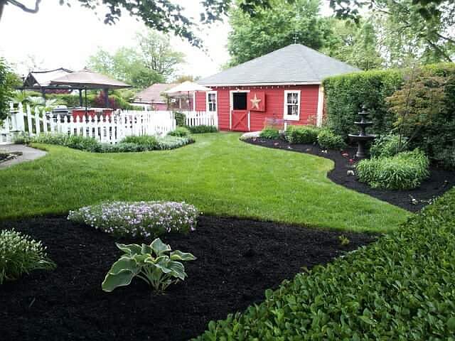 Beautifully landscaped yard