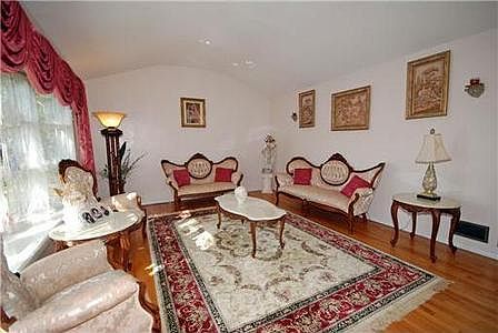 High ceiling living room