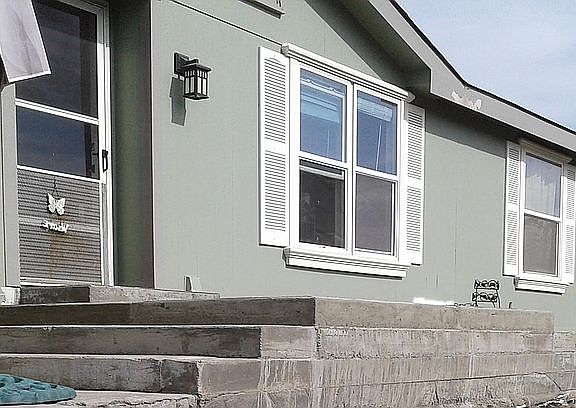 Front view, concrete deck
