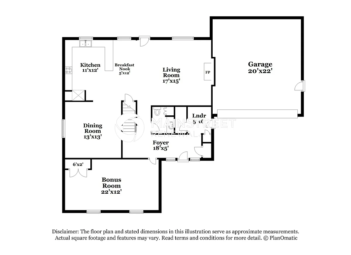Floor Plan - 1720 Rolling Stone Dr