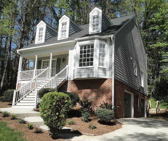 Front of Home at the end of a culdesac