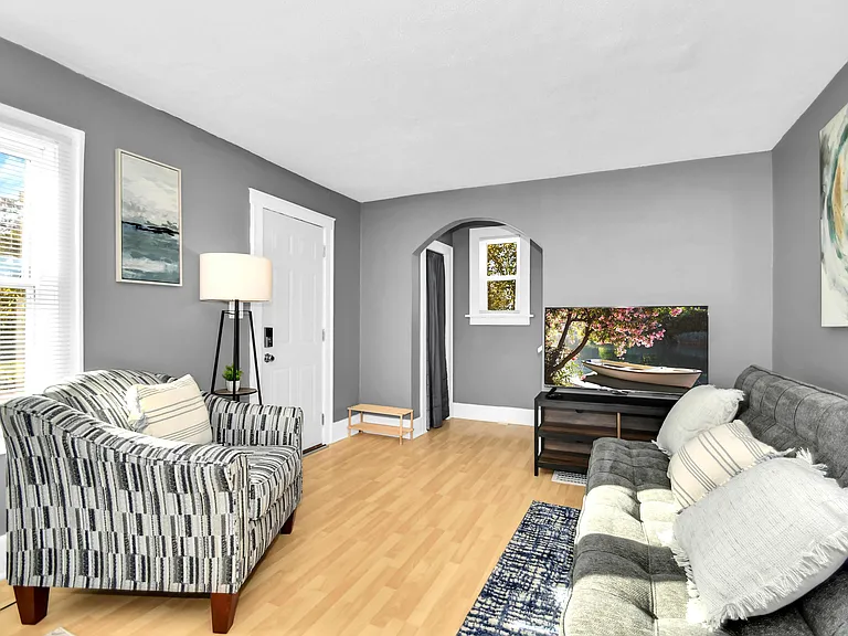 Sunny Living Room for relaxing and entertaining.