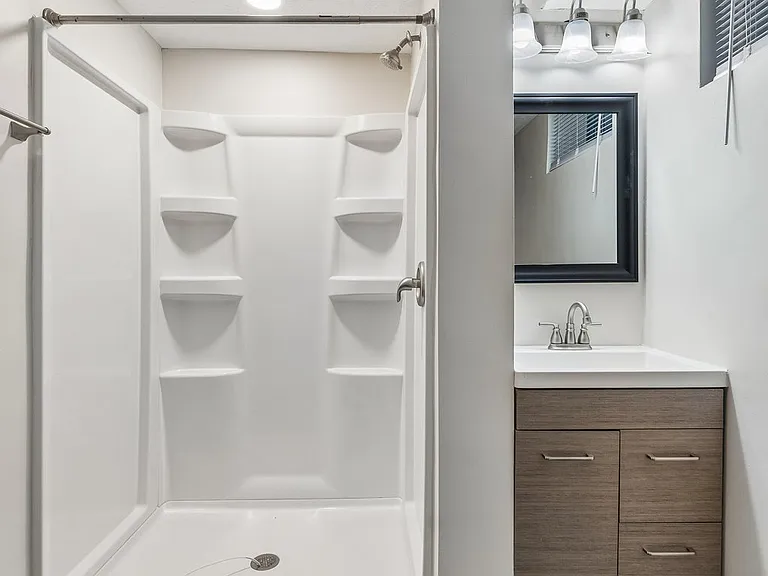 Downstairs shower