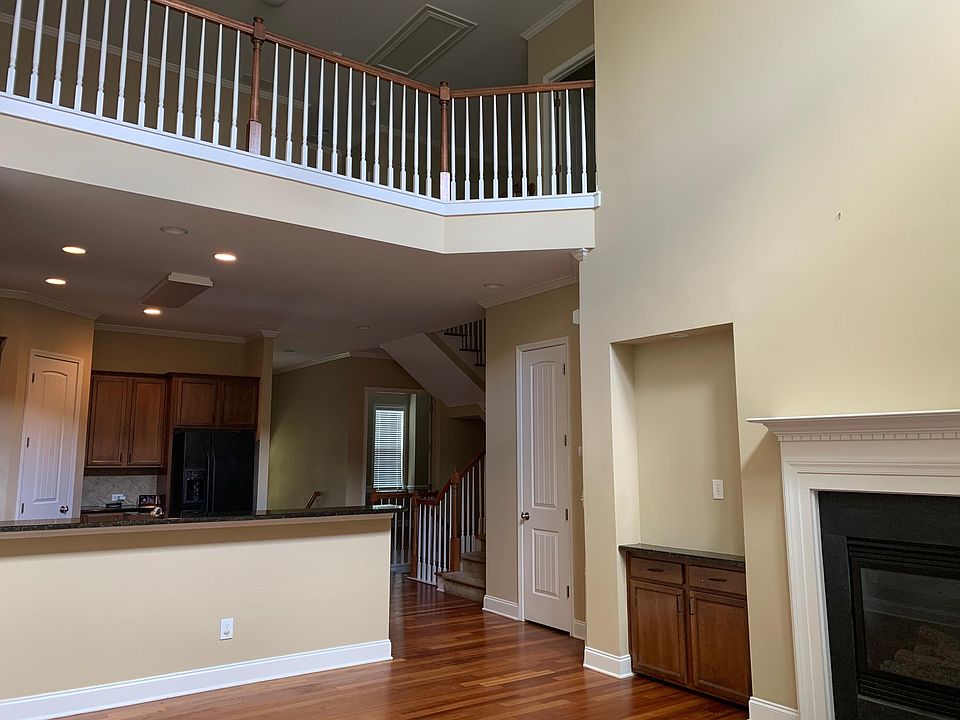 Main floor living room and kitchen view