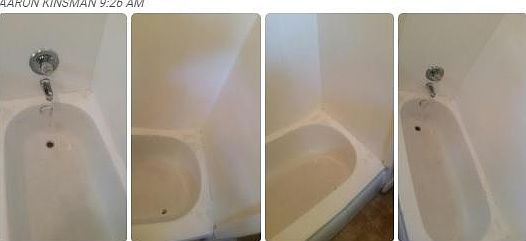 Tub recently refurbished!