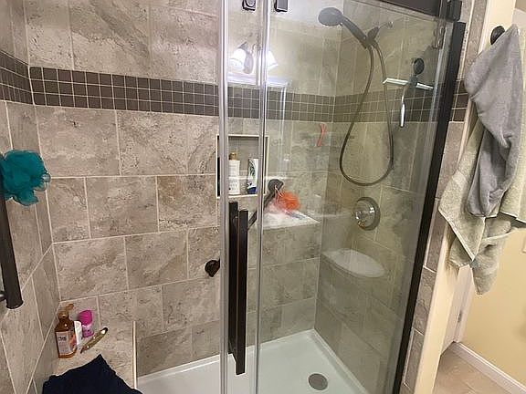 Tile shower