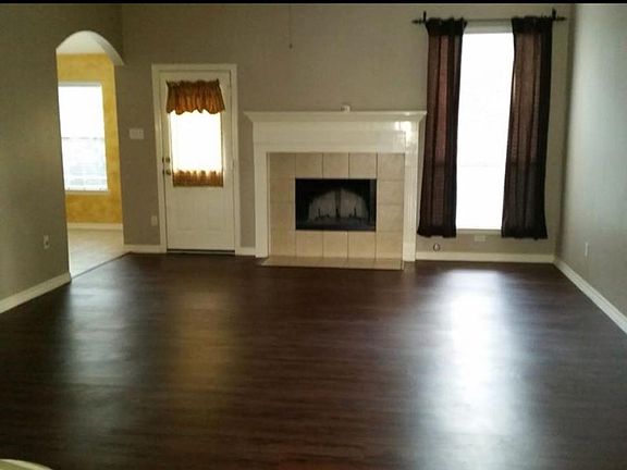 Wood burning fireplace