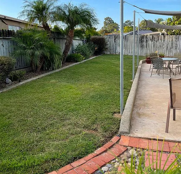Backyard view toward northwest.
Note: new fence installed 6/11/26
