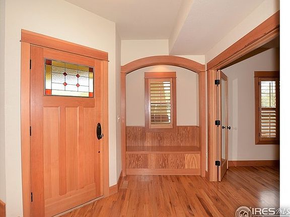 Stained hardwood floors and trim