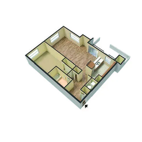 Floor plan 1 Bedroom