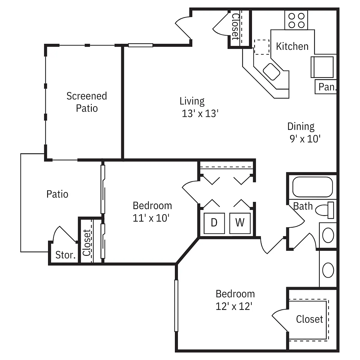 Floor plan 2x1 Morning Glory