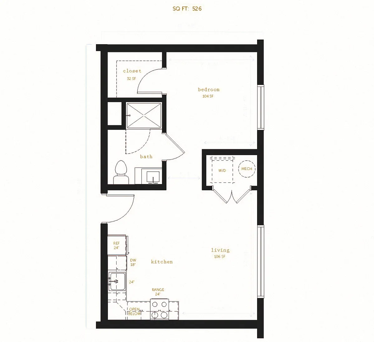 Floor plan Emerson 1.S