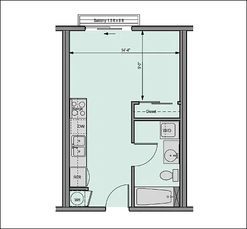 Floor plan 0X1 412