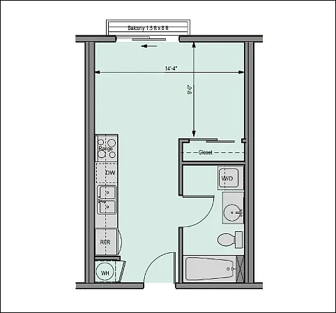 Floor plan 0X1 412