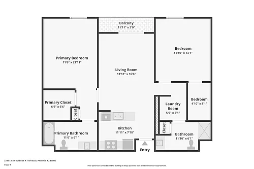 Floor plan 2-Bedroom