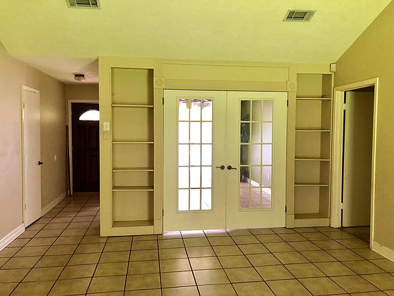 Family room with view of formal dinning or office