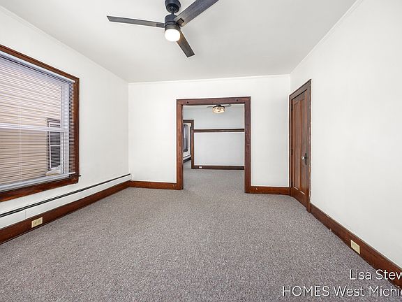 Living room also has huge closet for storage.
