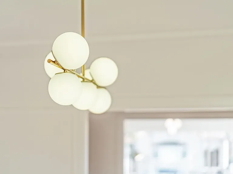 Beautiful light fixtures throughout the home