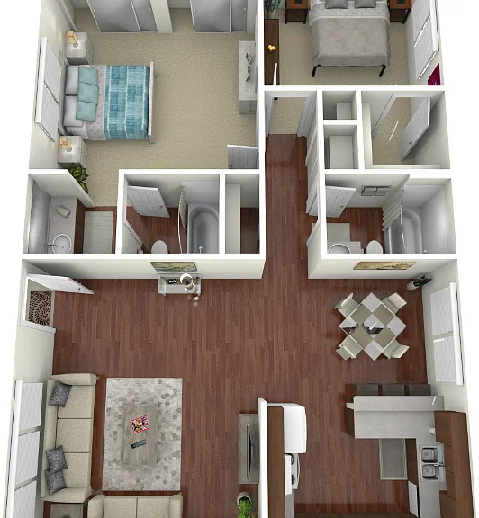 Plan D Floorplan Diagram