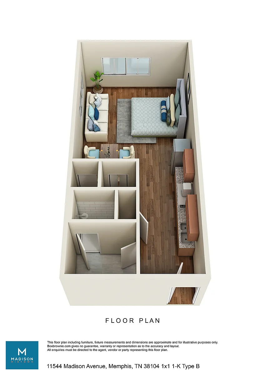 Floor plan 1X1