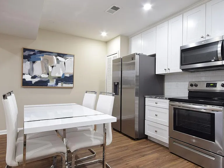 Downstairs kitchen and dining area