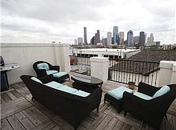 Patio and Downtown view