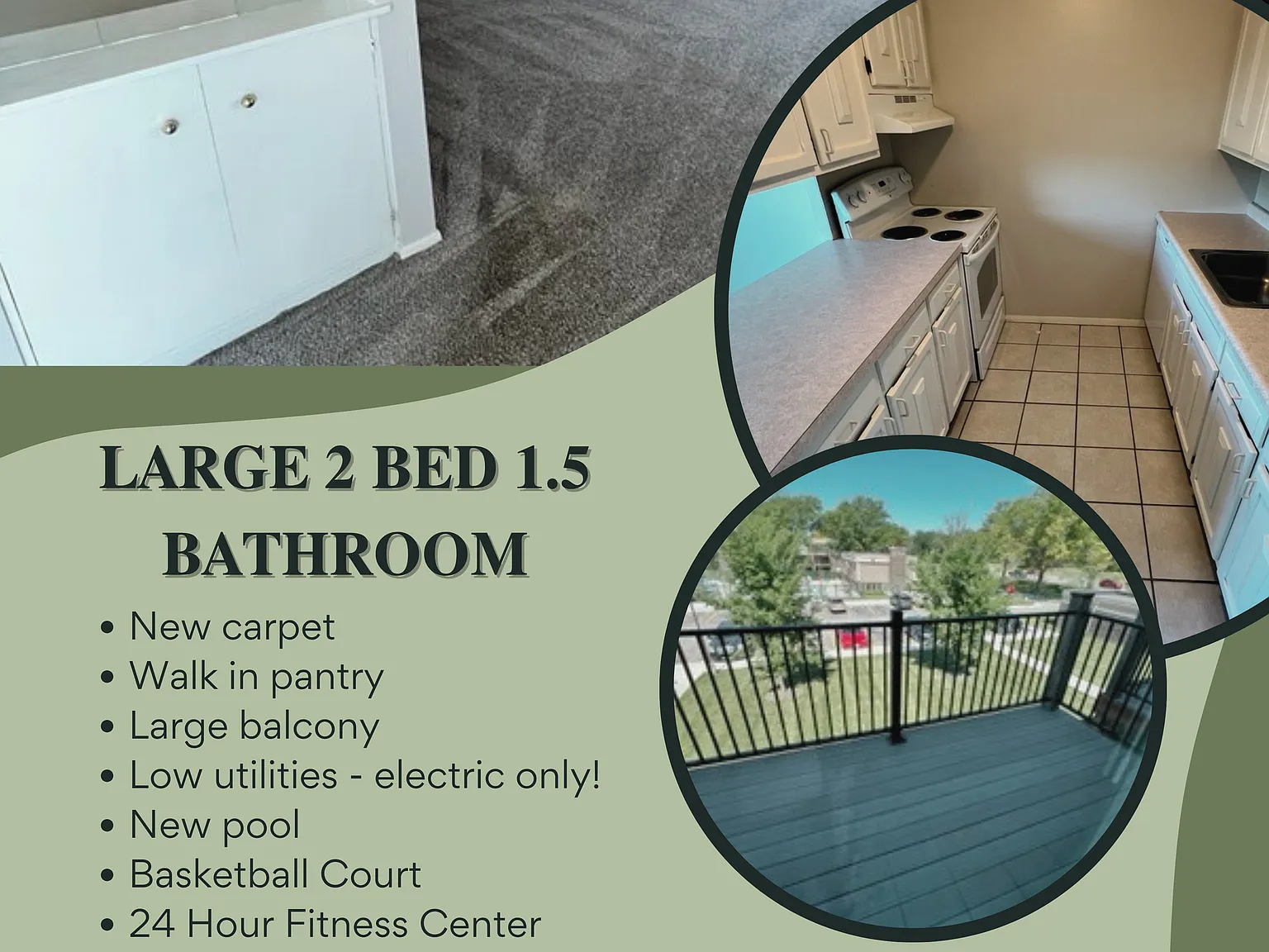 2 bed, 1.5 bath, 1000 sqft, $1,149 — Photo 2