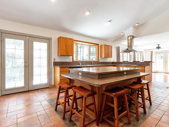 Incredible chef's kitchen with HUGE island