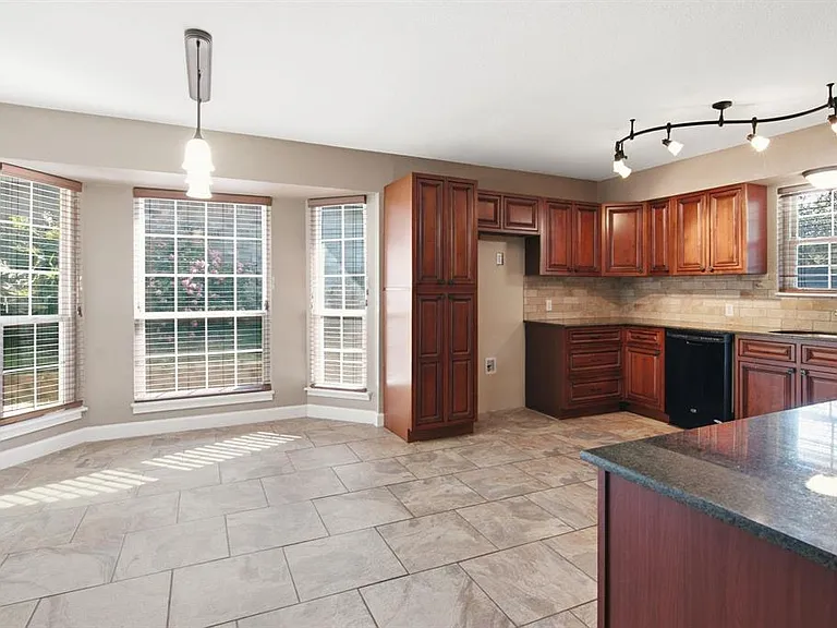 view of the kitchen from the breakfast area