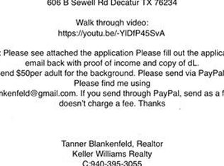 606 N Sewell Dr UNIT B, Decatur, TX 76234