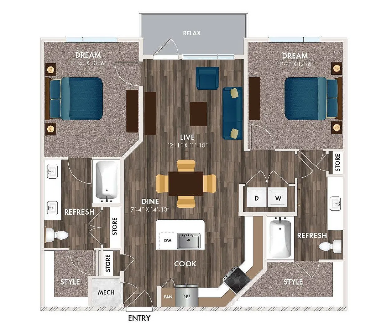 Floor plan B1