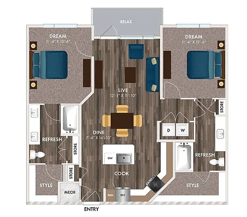 Floor plan B1