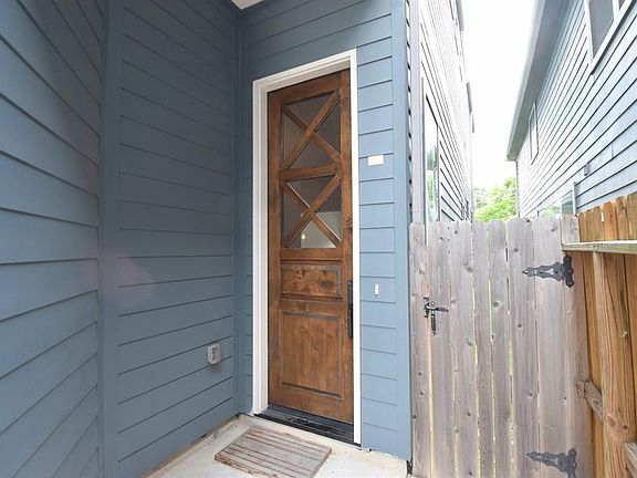 Solid wood 8' front door.