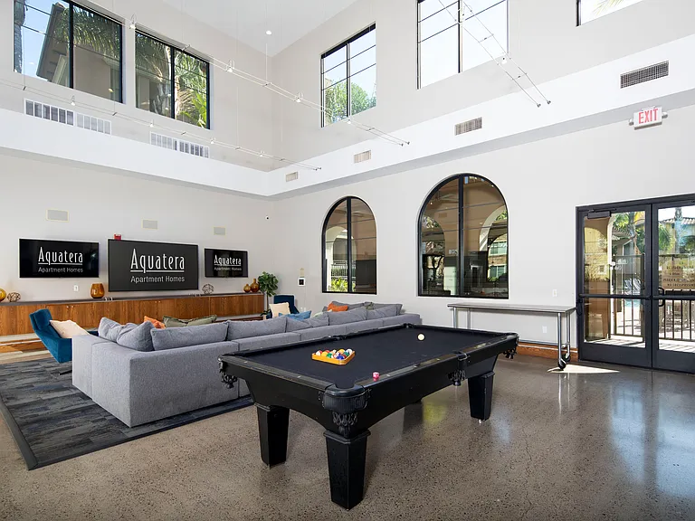 Spacious Club Room. Perfect for hanging out or hosting gatherings