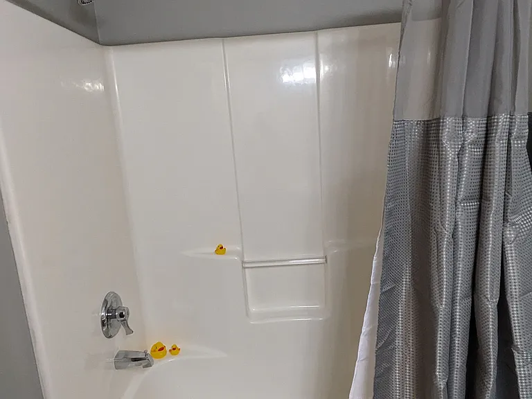 Hall bathroom shower/tub combo