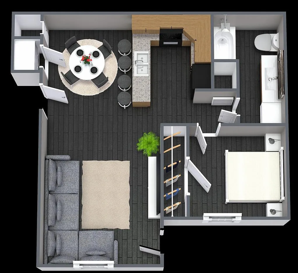 Floor plan 1 Bedroom