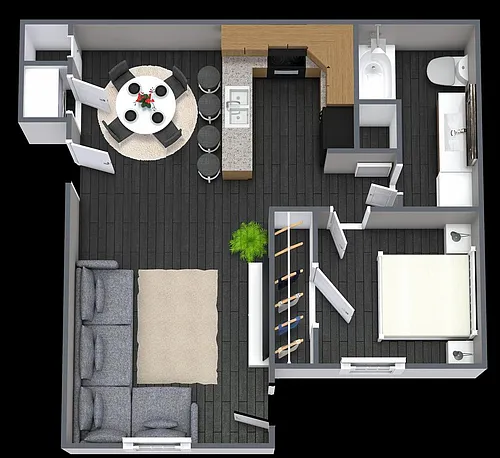 Floor plan 1 Bedroom