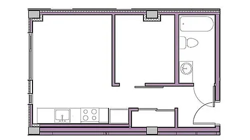Floor plan Urban 1BR G