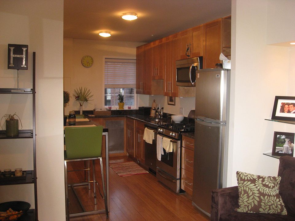 kitchen and living room