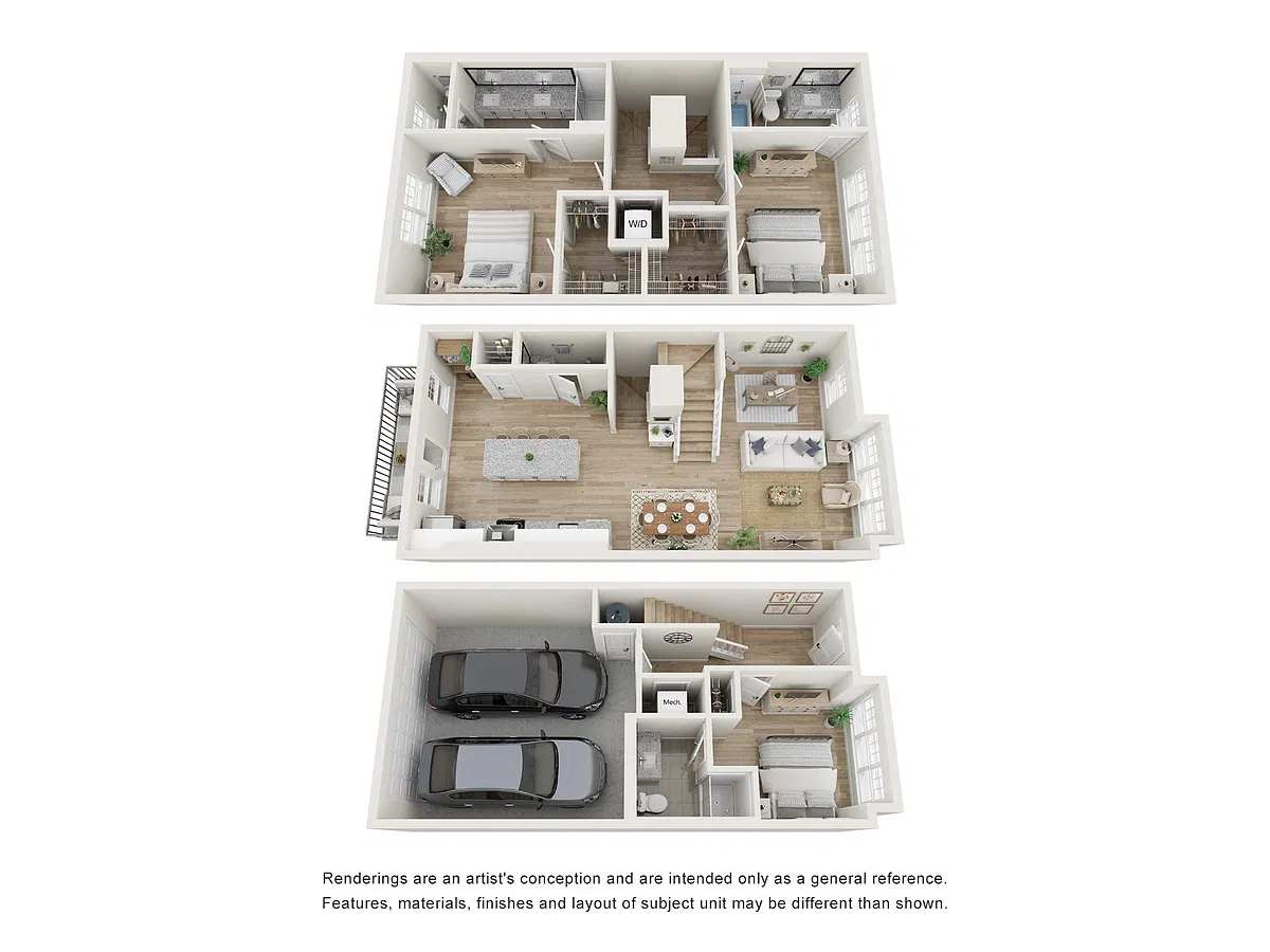 Floor plan Townhome 2
