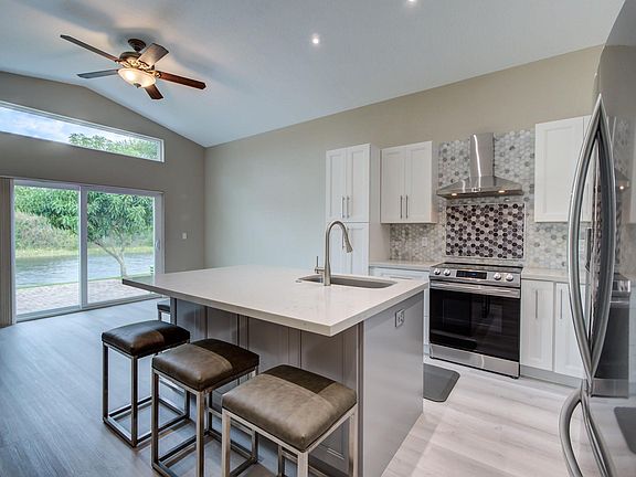 Kitchen with living room