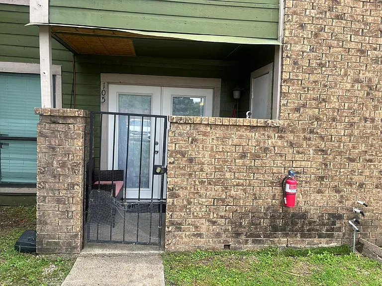 Gated front entrance to your unit