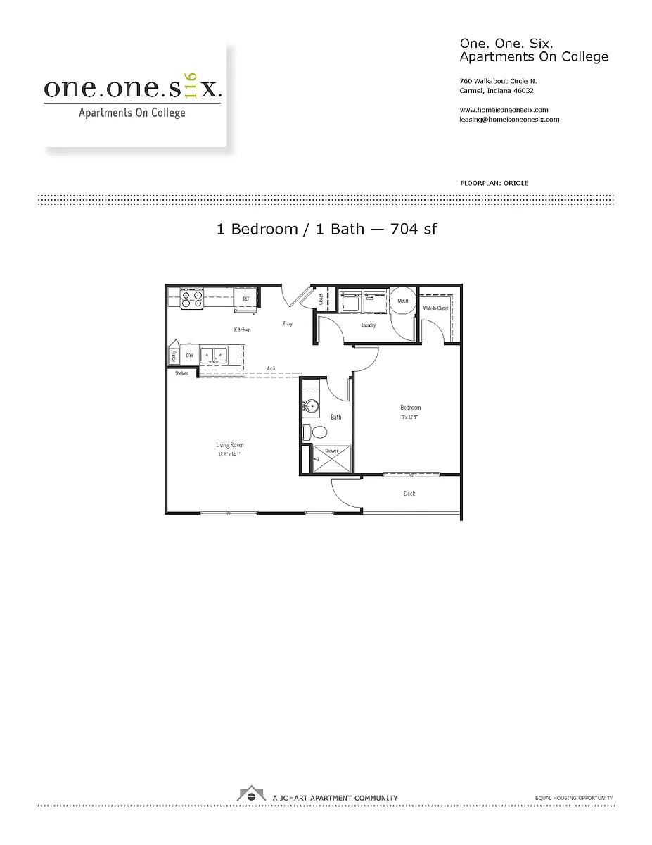 Floor plan U3: Oriole