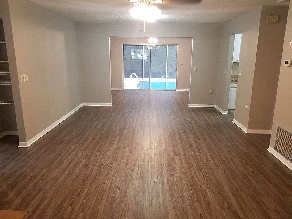 Living room and dining room