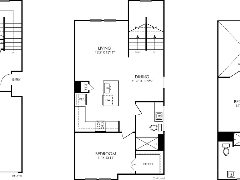 TH - 2 floor plan Alpine Village