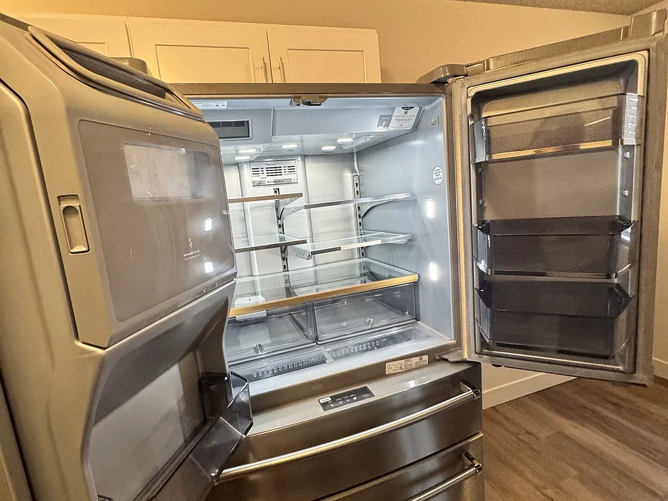 This newly remodeled 2-bedroom kitchen features sleek stainless steel appliances